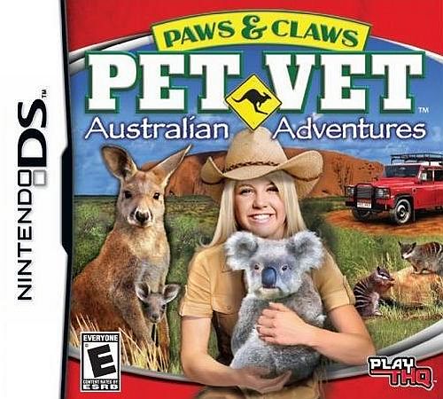 Paws & Claws Pet Vet: Australian Adventures box art for Nintendo DS